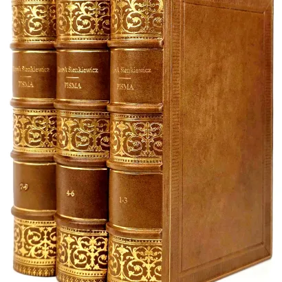 SIENKIEWICZ - OGNIEM I MIECZEM t. 1-9 [komplet w 3 wol.]. Pierwsze wydanie ilustrowane!