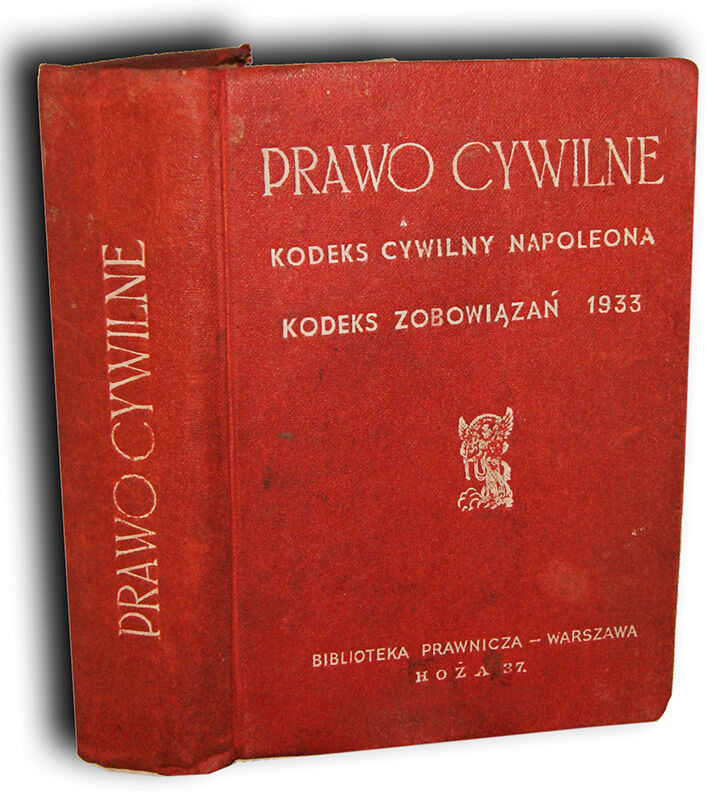 PRAWO CYWILNE - KODEKS CYWILNY NAPOLEONA wyd.1933