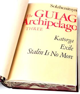 Solzenhitsyn Aleksandr - The Gulag Archipelago : 1974-1978. US 1st ed. premium leather binding - 9