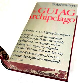 Solzenhitsyn Aleksandr - The Gulag Archipelago : 1974-1978. US 1st ed. premium leather binding - 10
