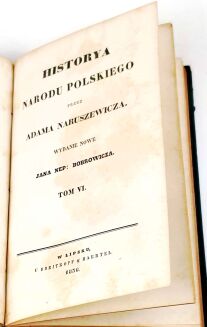 NARUSZEWICZ- HISTORYA NARODU POLSKIEGO t. V-VI. Wydanie nowe Jana Nep. Bobrowicza 1836 - 4