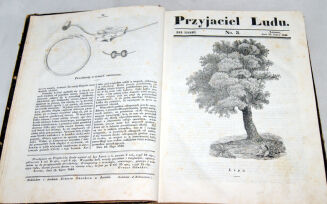 PRZYJACIEL LUDU czyli Tygodnik potrzebnych i pożytecznych wiadomości Rocznik VII 1841r. litografie - 12