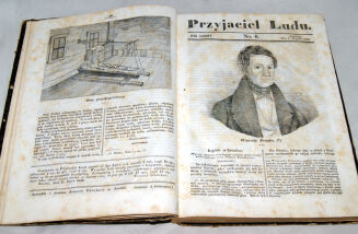 PRZYJACIEL LUDU czyli Tygodnik potrzebnych i pożytecznych wiadomości Rocznik VII 1841r. litografie - 10