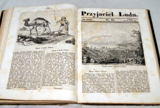 PRZYJACIEL LUDU czyli Tygodnik potrzebnych i pożytecznych wiadomości Rocznik VII 1841r. litografie - 5