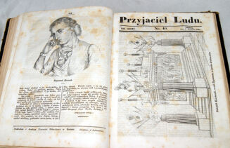 PRZYJACIEL LUDU czyli Tygodnik potrzebnych i pożytecznych wiadomości Rocznik VII 1841r. litografie - 2