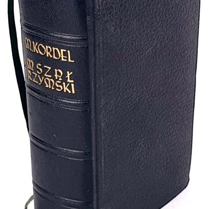 KORDEL - MSZAŁ RZYMSKI w polskim przekładzie, wyd. 1936r. skóra z epoki