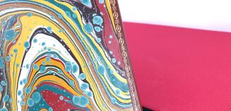 ROWLING- HARRY POTTER 7 book boxed, complete set, leather rebound - 7