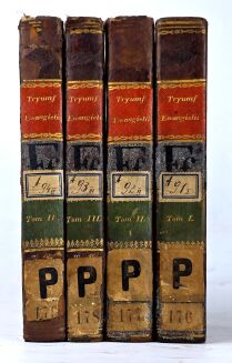 OLAVIDE, KOSICKI - TRYUMF EWANGELII ALBO PAMIĘTNIKI CZŁOWIEKA ŚWIATOWEGO PO WYRZECZENIU SIĘ BŁĘDÓW FILOZOFII TEGOCZESNEY T.1-4 [komplet], 1830 - 2