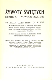SKARGA - ŻYWOTY ŚWIĘTYCH t.1-4 komplet oprawa - 4