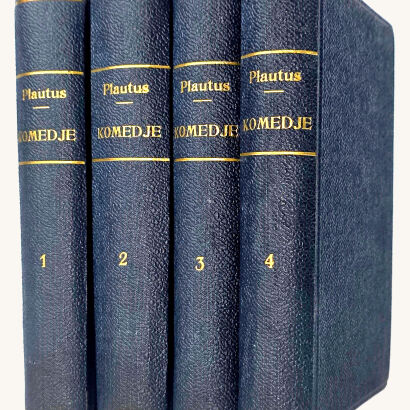 PLAUTUS - KOMEDJE t.1-4 [komplet w 4 wol.]. Exlibris Jana Kreczmara