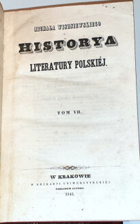 WISZNIEWSKI -  HISTORYA LITERATURY POLSKIEJ t. 1-10 w 9 wol. [komplet] - 12