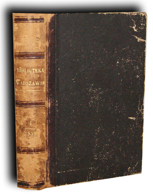 BIBLIOTEKA WARSZAWSKA 1848r. t.IV