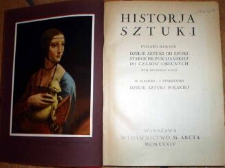 HAMANN- HISTORJA SZTUKI wyd. 1934r. ILUSTRACJE. OPRAWA WYDAWNICZA - 3