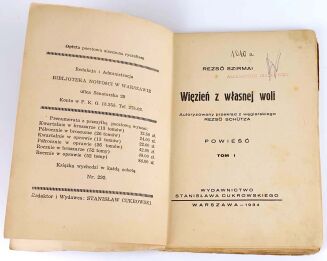 SZIRMAI- WIĘZIEŃ Z WŁASNEJ WOLI T. I, cover by Zygfryd Jurkowski, photomontage - 4