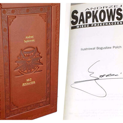 SAPKOWSKI- WIEDŹMIN. MIECZ PRZEZNACZENIA  Autograf Autora I wyd. OPRAWA