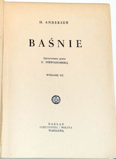 ANDERSEN - BAŚNIE ilustracje E. Różańska  wyd. 1950 - 2