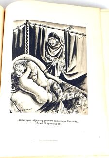 BOCCACCIO- DEKAMERON  wyd. 1930r. ilustracje MAJI BEREZOWSKIEJ, półskórek wydawniczy - 6