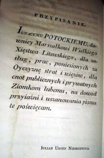 NIEMCEWICZ- PISMA ROZMAITE WSPOŁCZESNYCH WIERSZEM I PROZĄ t.III WYD. 1805r. - 4