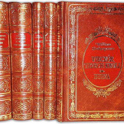SHAKESPEARE - DZIEŁA 5 wol. złota oprawa