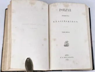 KRASIŃSKI - POEZYE t.1-3 [komplet w 1 wol.] Lipsk 1863 [Pierwsze zbiorowe wydanie pism Zygmunta Krasińskiego]. - 6
