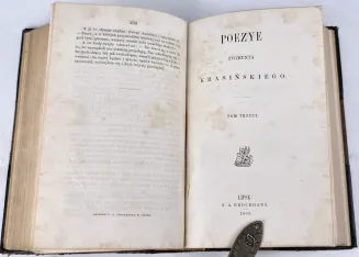 KRASIŃSKI - POEZYE t.1-3 [komplet w 1 wol.] Lipsk 1863 [Pierwsze zbiorowe wydanie pism Zygmunta Krasińskiego]. - 7