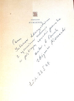 NIENACKI - SUMIENIE wyd.1, dedykacja z autografem Autora! - 2