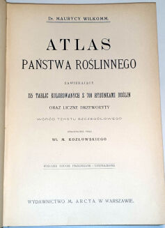 WILKOMM - ATLAS PAŃSTWA ROŚLINNEGO 1911r. kolorowe tablice, drzeworyty - 2