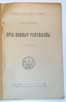 MOKRZYCKI - OPIS BUDOWY PŁATOWCÓW wyd. 1921 - 2