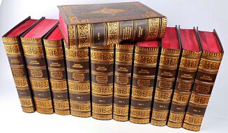 AFTANAZY - MATERIAŁY DO DZIEJÓW REZYDENCJI t.I-XI, mapy [kolekcja książek w skórze, komplet w 11 wol.] - 3