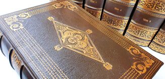 AFTANAZY - MATERIAŁY DO DZIEJÓW REZYDENCJI t.I-XI, mapy [kolekcja książek w skórze, komplet w 11 wol.] - 6