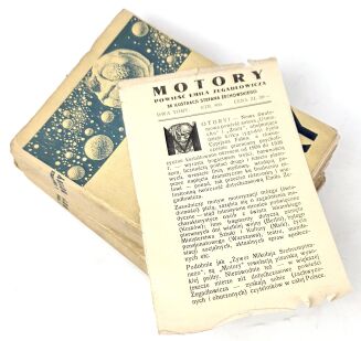 ZEGADŁOWICZ- MOTORY T.1-2 [komplet w 2 wol.] 1938. Książki ilustrowane śmiałymi grafikami Stefana Żechowskiego - 2