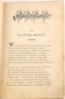 DEOTYMA- BRANKI W JASYRZE. t.1-2. Warszawa 1901, dedykacja Autorki dla D-ra Aleksandra Białobrzeskiego. - 4