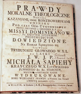 KOCHAŃSKI- PRAWDY MORALNE THEOLOGICZNE wyd. Wilno 1760 - 4