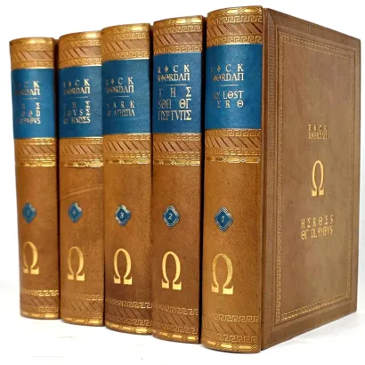 Rick Riordan - Percy Jackson & Heroes Of Olympus 5 Books, Leather Rebound