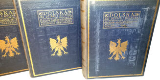 POLSKA JEJ DZIEJE I KULTURA t. I-III [komplet] oryginał, rzadki wariant oprawy - 2
