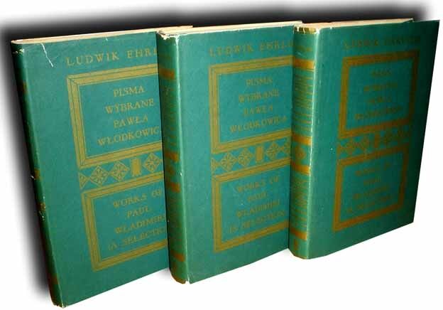 EHRLICH- PISMA WYBRANE PAWŁA WŁODKOWICA t. I-III [KOMPLET]
