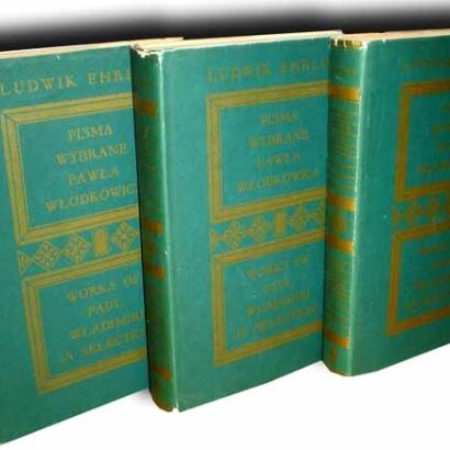 EHRLICH- PISMA WYBRANE PAWŁA WŁODKOWICA t. I-III [KOMPLET]