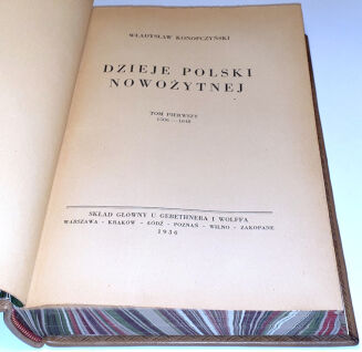 KONOPCZYŃSKI- DZIEJE POLSKI NOWOŻYTNEJ t.1-2 (komplet) wyd.1936 - 6