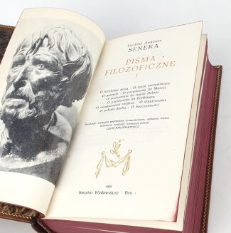 SENEKA Pisma filozoficzne Tom I - II skóra - 6
