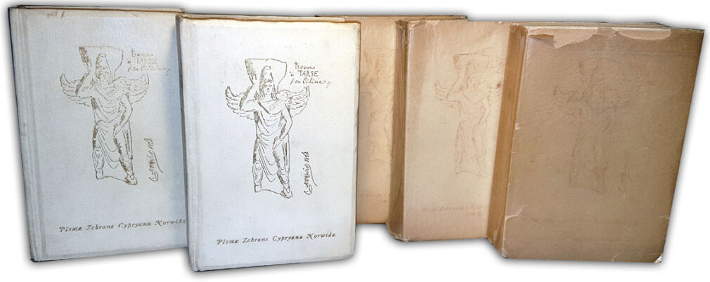 NORWID - PISMA ZEBRANE Wyd. Zenon Przesmycki. T.A cz.1-2, C, E.F [wol.1-5, komplet]