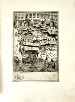 CIEŚLEWSKI, OPPMAN - PIEŚŃ O RYNKU I ZAUŁKACH. Nowy cykl o Starem Mieście. Osiemnaście akwafort Tadeusza Cieślewskiego syna.Warszawa 1931 - 9