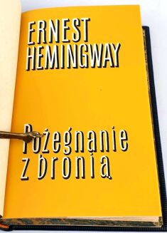 HEMINGWAY - POŻEGNANIE Z BRONIĄ wyd.1, 1957, skóra - 4