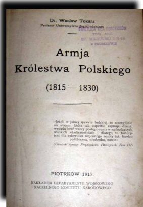 TOKARZ- ARMIJA KRÓLESTWA POLSKIEGO [1815 - 1830]
