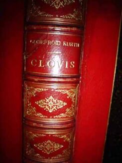 GODEFROID KURTH- CLOVIS [CZASY FRANKÓW] wyd. 1896r.  RYCINY - OPRAWA- FOLIO - 2