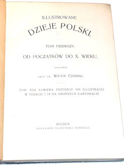 CZERMAK- ILLUSTROWANE DZIEJE POLSKI Tom I oprawa - 3