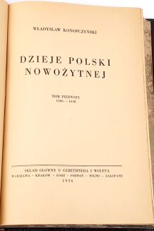 KONOPCZYŃSKI- DZIEJE POLSKI NOWOŻYTNEJ t.1-2 (komplet) wyd.1936 - 4