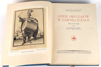 BYSTROŃ- DZIEJE OBYCZAJÓW W DAWNEJ POLSCE. WIEK XVI-XVIII setki ilustracji ZŁOTA OPRAWA - 4