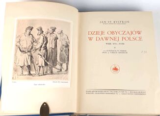 BYSTROŃ- DZIEJE OBYCZAJÓW W DAWNEJ POLSCE. WIEK XVI-XVIII setki ilustracji ZŁOTA OPRAWA - 9
