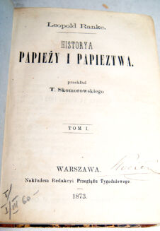RANKE - HISTORYA PAPIEŻY I PAPIESTWA I-X komplet 1876 - 5