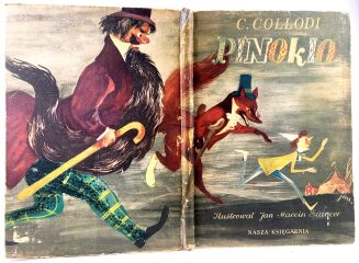 COLLODI- PINOKIO Przygody drewnianej kukiełki wyd.1 1954 ilustracje Szancer - 2